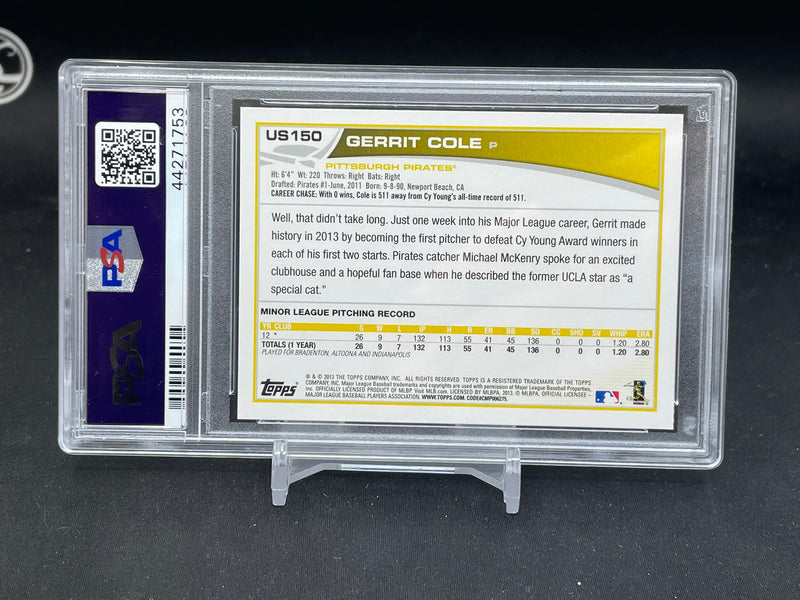 2013 TOPPS UPDATE - YELLOW HAT - G. COLE -