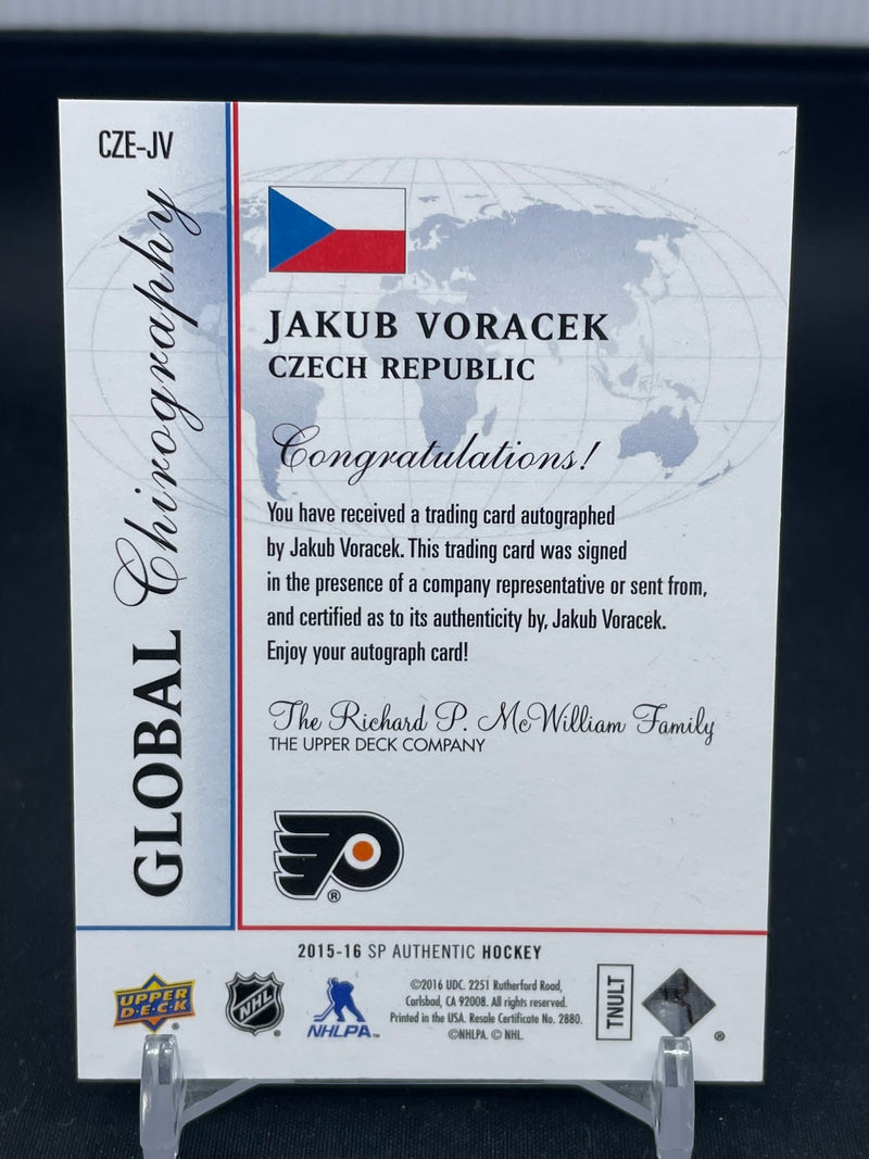 2015 UPPER DECK SP AUTHENTIC - GLOBAL CHIROGRAPHY - J. VORACEK -
