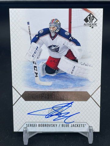 2015 UPPER DECK SP AUTHENTIC - SCRIPTED STOPPERS - S. BOBROVSKY - #SS-SB - AUTOGRAPH