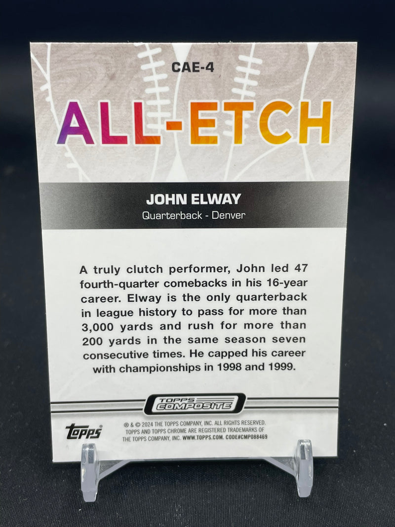 2023 TOPPS COMPOSITE - CHROME ALL-ETCH - J. ELWAY -