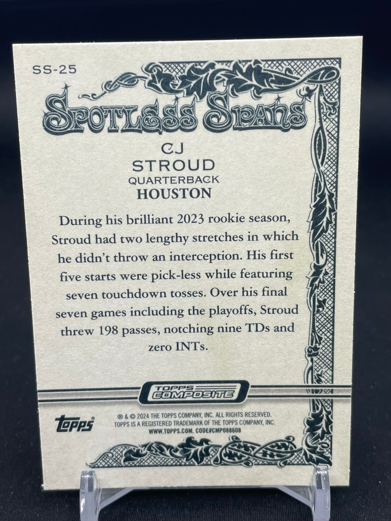 2023 TOPPS COMPOSITE - SPOTLESS SPANS - C. STROUD -