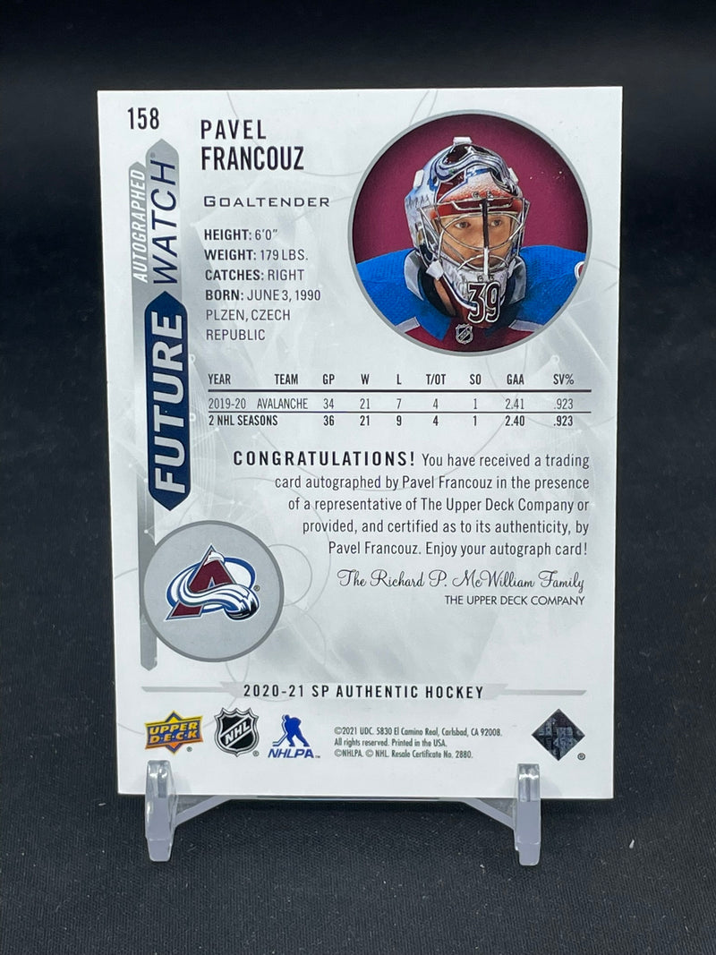 2020 UPPER DECK SP AUTHENTIC - FUTURE WATCH AUTO - P. FRANCOUZ - #158 - #'D/999 - AUTOGRAPH - RC