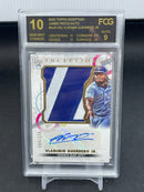 2022 TOPPS INCEPTION - JUMBO PATCH AUTO - V. GUERRERO JR. - #IAJP-VGJ - #'D/125 - RELIC - AUTOGRAPH - FCG 10