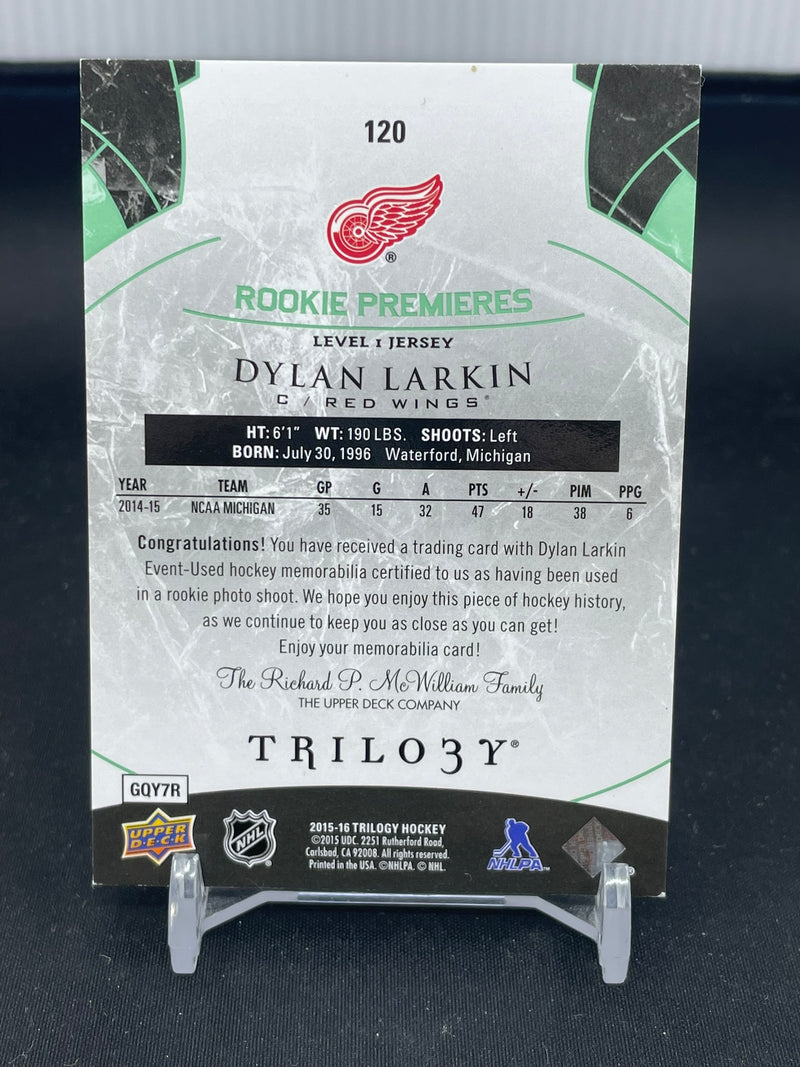 2015 UPPER DECK TRILOGY - ROOKIE PREMIERES - D. LARKIN - #120 - #'D/599 - RELIC
