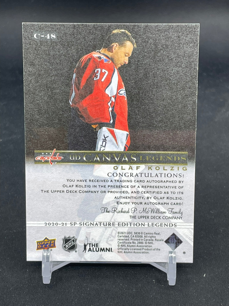2020 UPPER DECK SP SIGNATURE EDITION LEGENDS - UD CANVAS LEGENDS - O. KOLZIG -