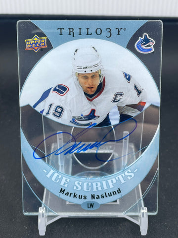 2015 UPPER DECK TRILOGY - ICE SCRIPTS - M. NASLUND - #IS-MN - AUTOGRAPH