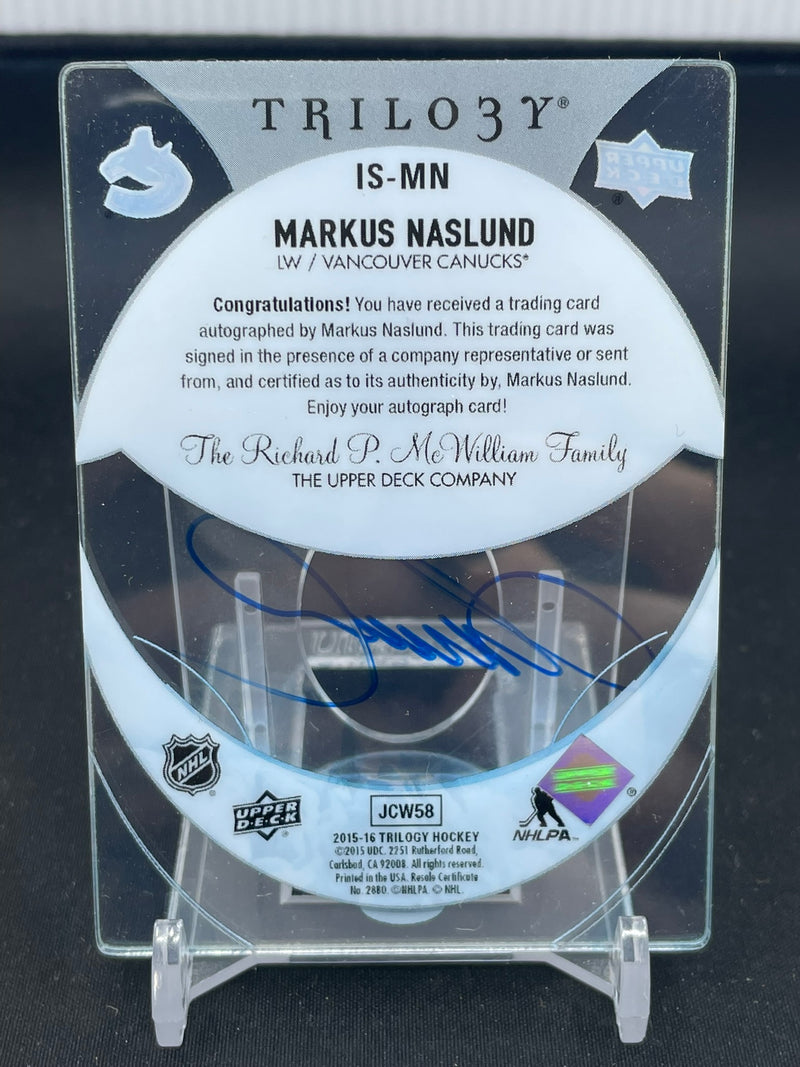 2015 UPPER DECK TRILOGY - ICE SCRIPTS - M. NASLUND -