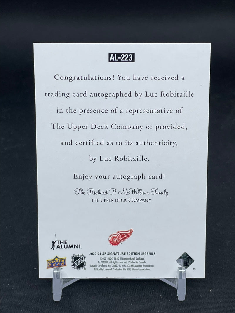 2020 UPPER DECK SP SIGNATURE EDITION LEGENDS - L. ROBITAILLE -
