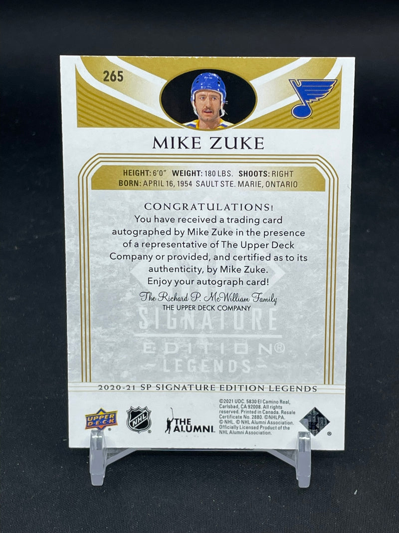 2020 UPPER DECK SP SIGNATURE EDITION LEGENDS - GOLD SPECTRUM FOIL - M. ZUKE -