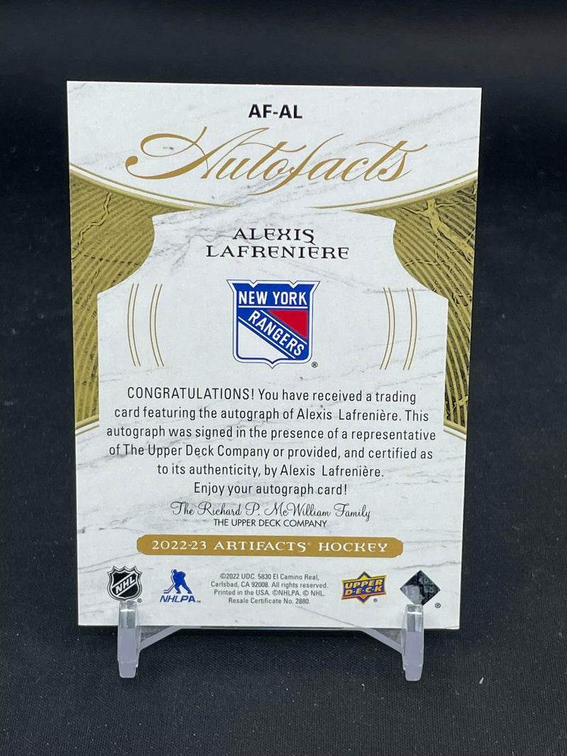 2020 UPPER DECK ARTIFACTS - AUTOFACTS - A. LAFRENIERE -