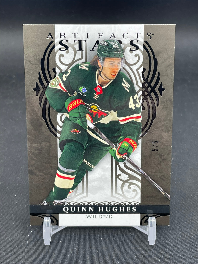 2026 UPPER DECK ARTIFACTS - BLACK - Q. HUGHES - #124 - #'D/5