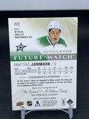 2015 UPPER DECK SP AUTHENTIC - LIMITED FUTURE WATCH AUTO - M. JANMARK - #272 - #'D/100 - AUTOGRAPH - RC