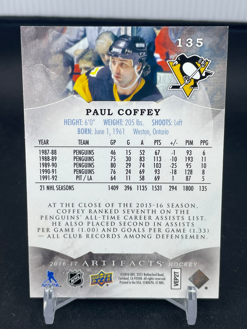 2016 UPPER DECK ARTIFACTS - GOLD - P. COFFEY - #135 - #'D/25