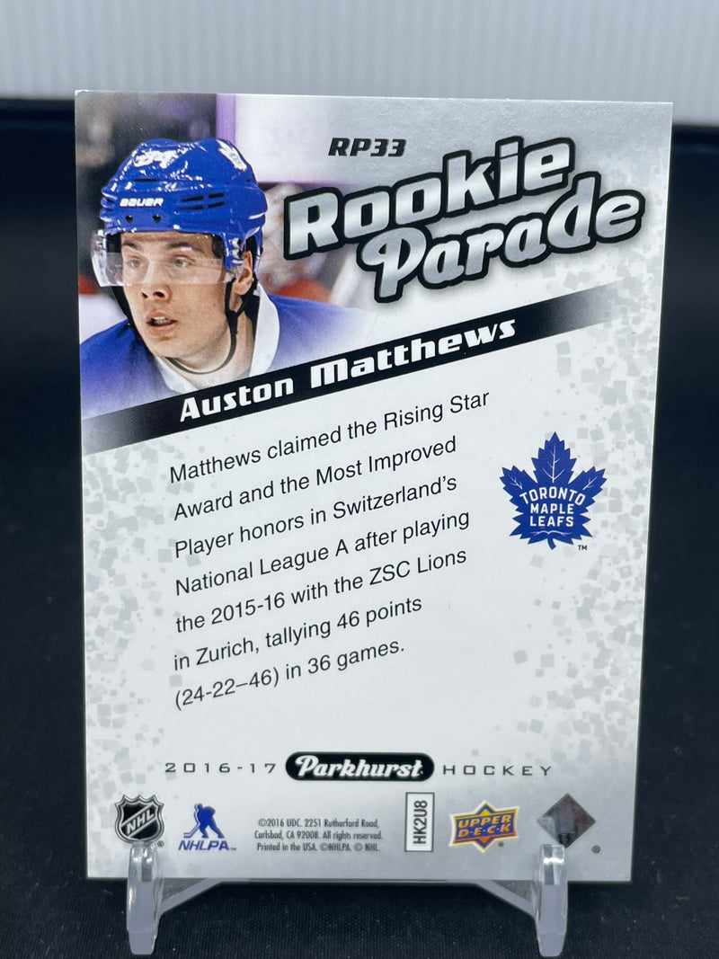 2016 UPPER DECK PARKHURST - RED - ROOKIE PARADE - A. MATTHEWS - #RP33 - #'D/199 - RC