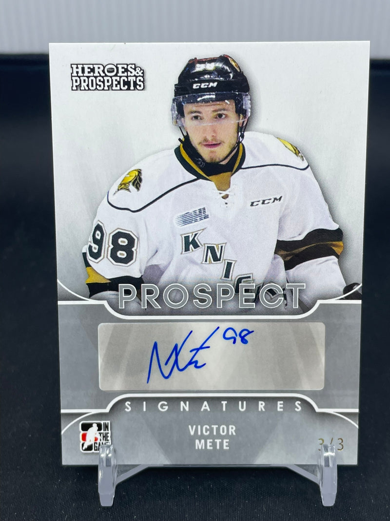 2014 IN THE GAME HEROES & PROSPECTS - PROSPECT - V. METE - #PS-VM1 - #'D/3 - AUTOGRAPH