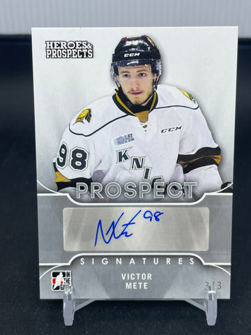 2014 IN THE GAME HEROES & PROSPECTS - PROSPECT - V. METE - #PS-VM1 - #'D/3 - AUTOGRAPH
