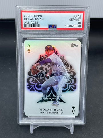 2023 TOPPS SERIES ONE - ALL ACES - N. RYAN - #AA1 - PSA 10