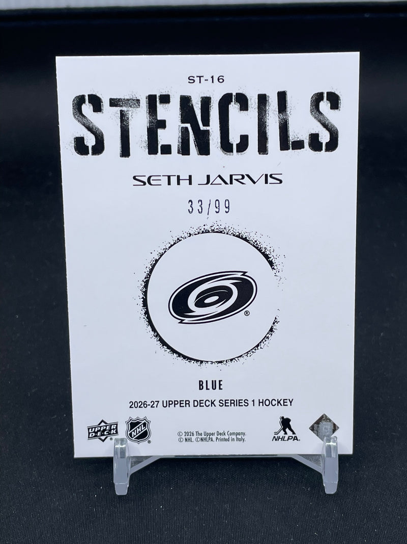 2026 UPPER DECK SERIES ONE - BLUE - STENCILS - S. JARVIS - #ST-16 - #'D/99