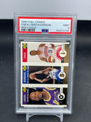 1996 UPPER DECK COLLECTOR'S CHOICE - MINI II - GOLD - S. O'NEAL / J. SMITH / A. IVERSON - PSA 9