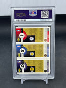 1996 UPPER DECK COLLECTOR'S CHOICE - MINI II - GOLD - S. O'NEAL / J. SMITH / A. IVERSON - PSA 9