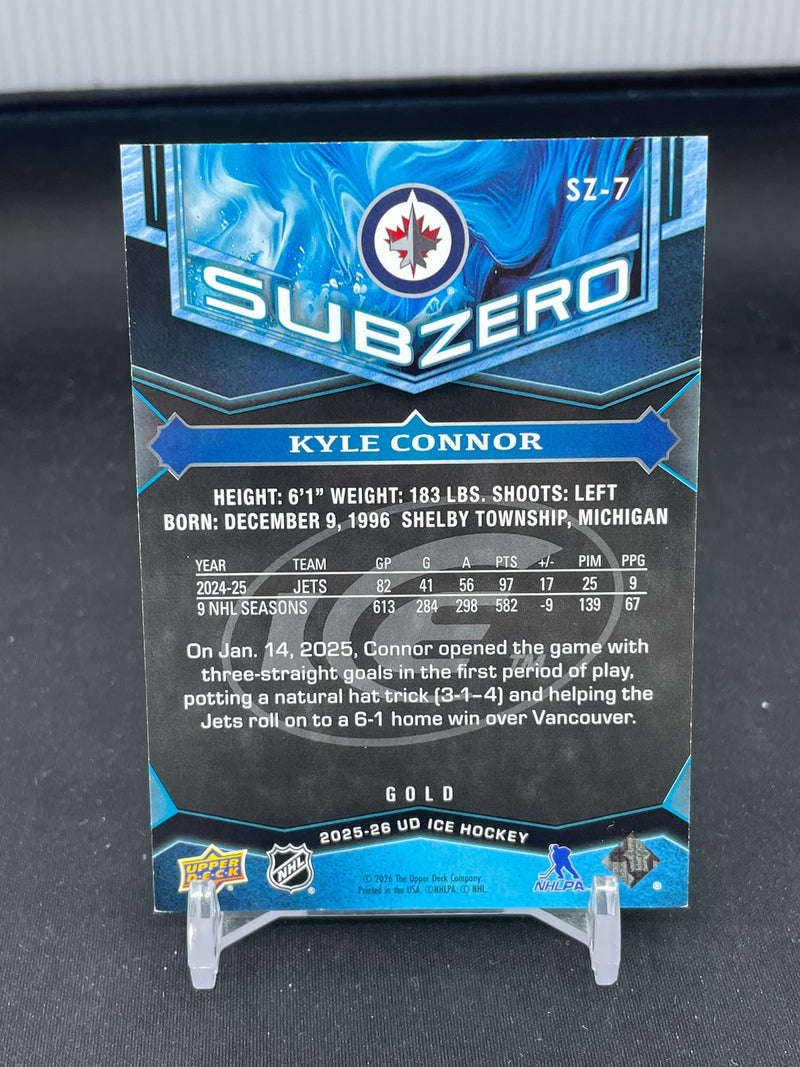 2025 UPPER DECK ICE - GOLD - SUB ZERO - K. CONNOR - #SZ-7 - #'D/8