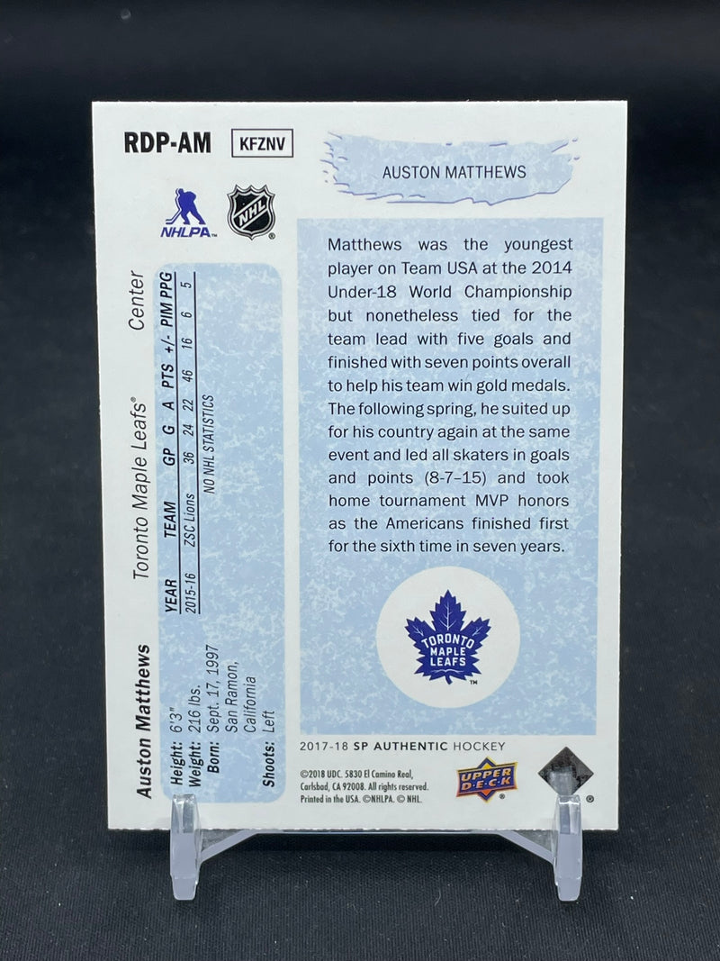 2017 UPPER DECK SP AUTHENTIC - NUMBER 1 DRAFT PICK RETRO - A. MATTHEWS -
