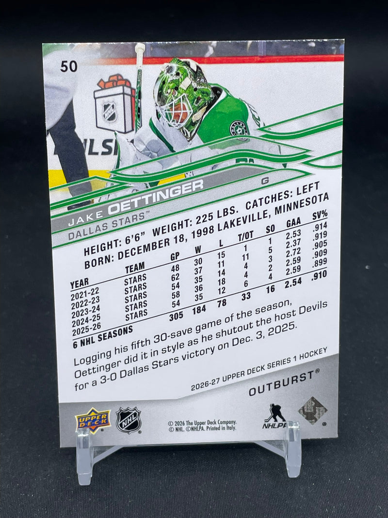 2026 UPPER DECK SERIES ONE - OUTBURST - SELECT YOUR PLAYER