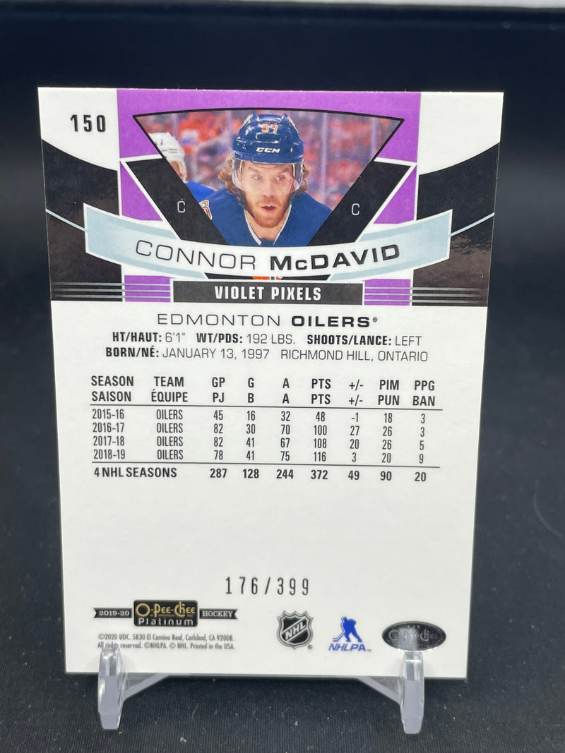 2019 UPPER DECK O-PEE-CHEE PLATINUM - VIOLET PIXELS - C. MCDAVID - #150 - #'D/399