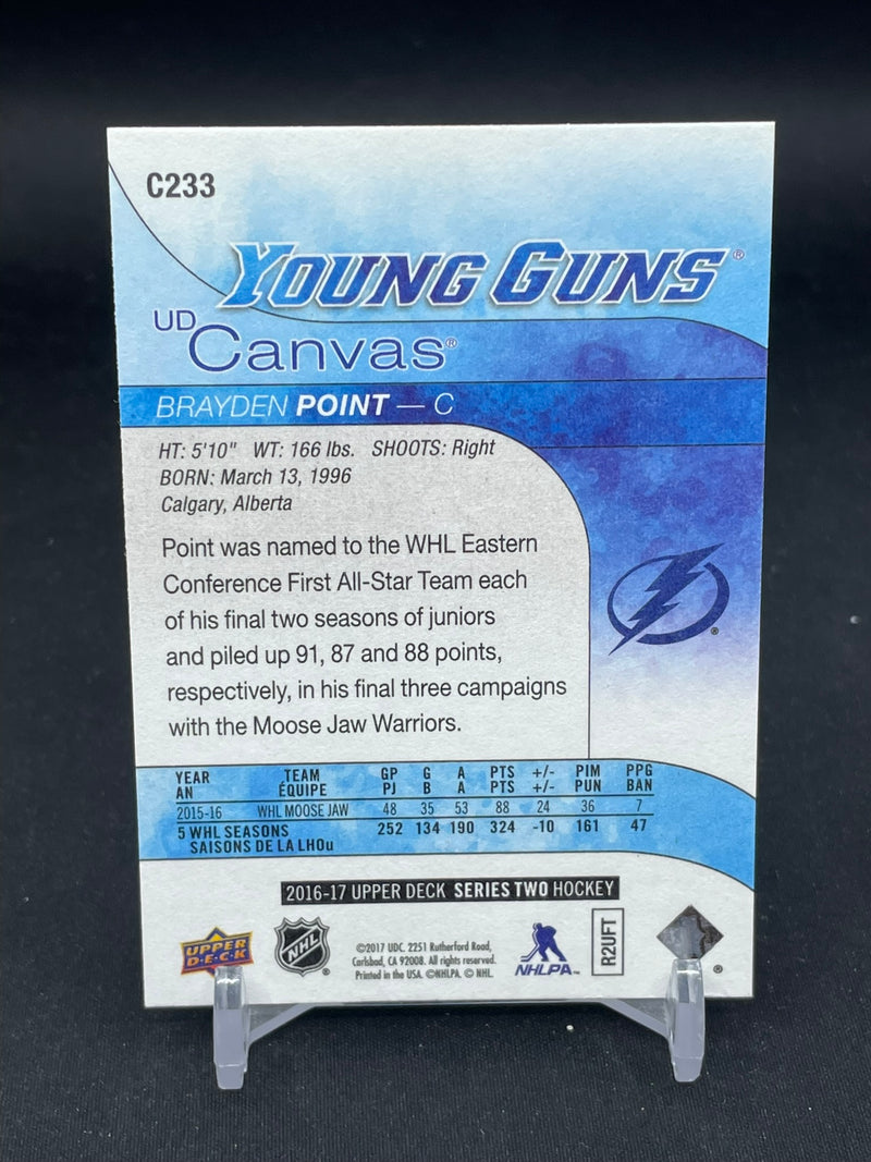 2016 UPPER DECK SERIES TWO - UD CANVAS - YOUNG GUNS - B. POINT -