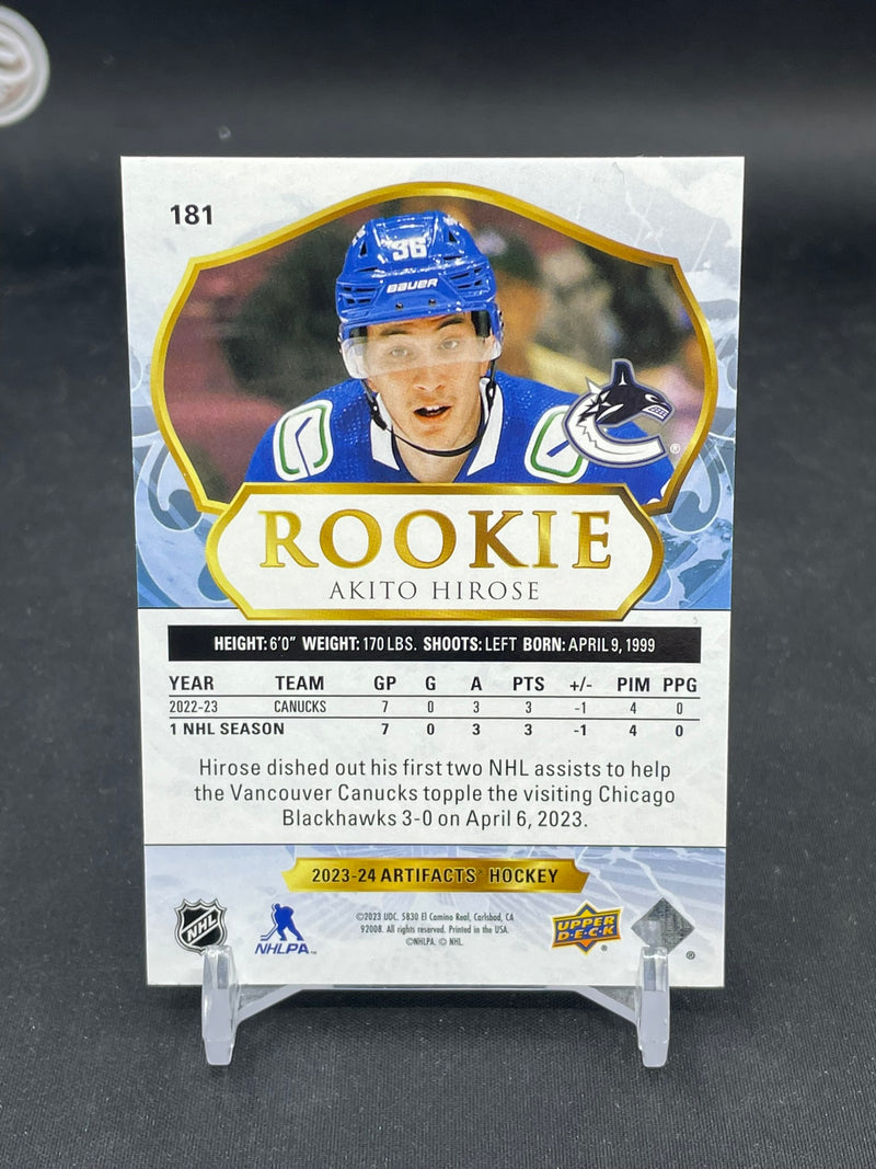 2023 UPPER DECK ARTIFACTS - EMERALD - ROOKIE - A. HIROSE - #181 - #'D/99