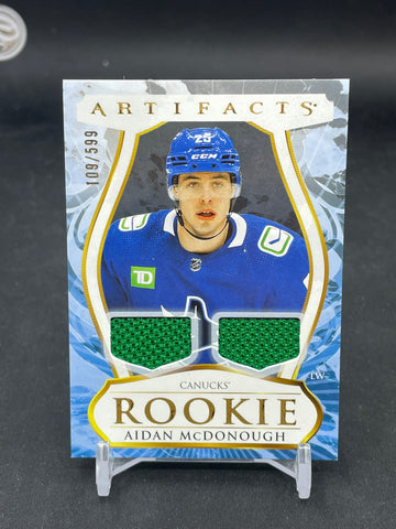 2023 UPPER DECK ARTIFACTS - ROOKIE - A. MCDONOUGH - #179 - #'D/599 - DUAL RELIC - RC
