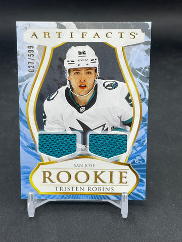 2023 UPPER DECK ARTIFACTS - ROOKIE - T. ROBINS - #191 - #'D/599 - DUAL RELIC - RC