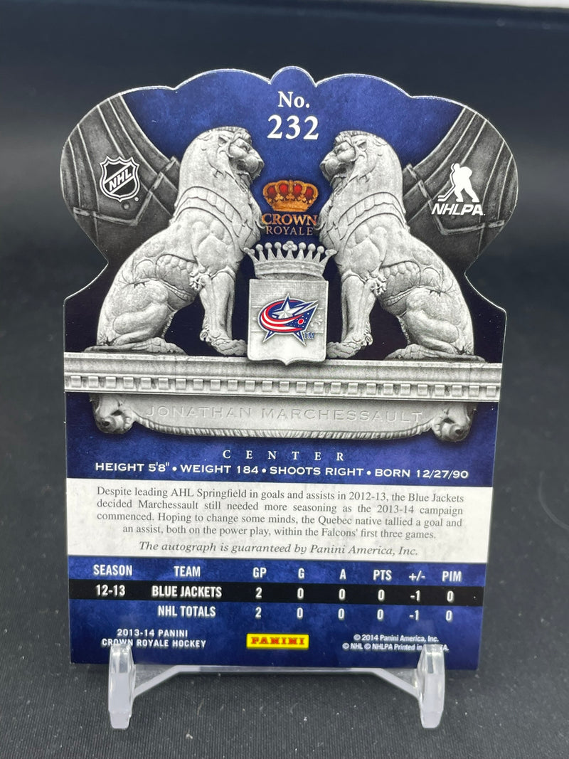 2013 PANINI CROWN ROYALE - RUBY ROOKIE ROYALTY - J. MARCHESSAULT - #232 - #'D/99 - AUTOGRAPH - RC