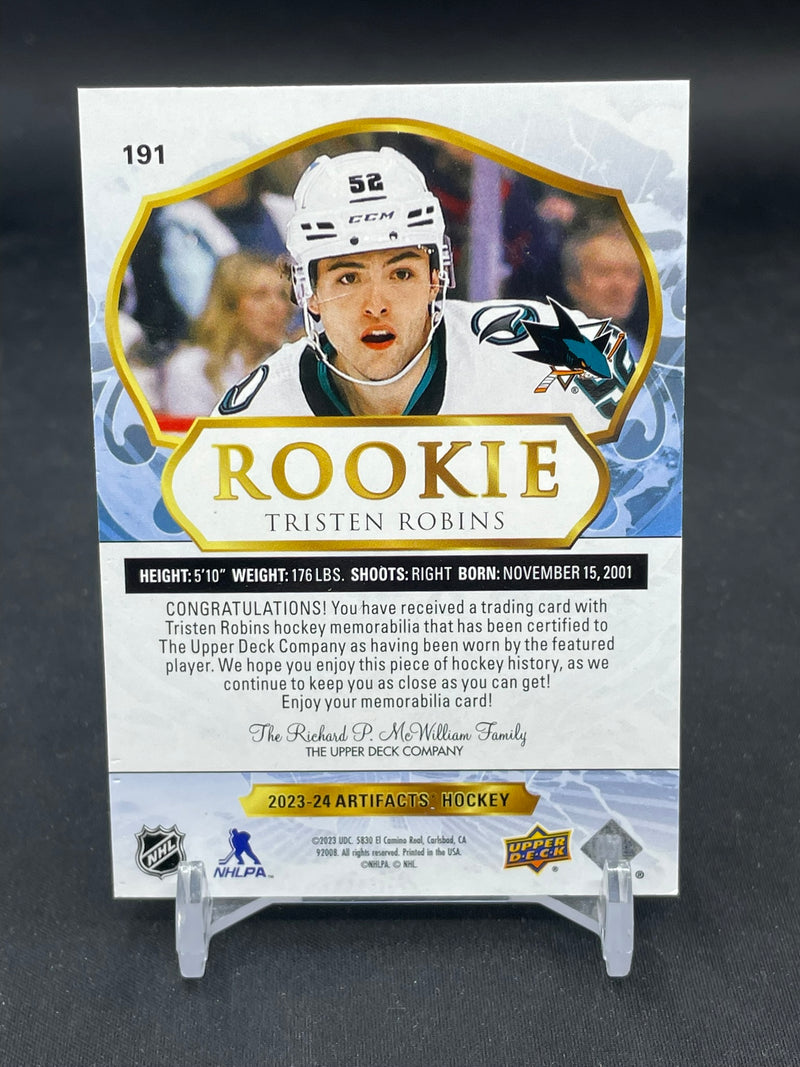 2023 UPPER DECK ARTIFACTS - ROOKIE - T. ROBINS - #191 - #'D/599 - DUAL RELIC - RC