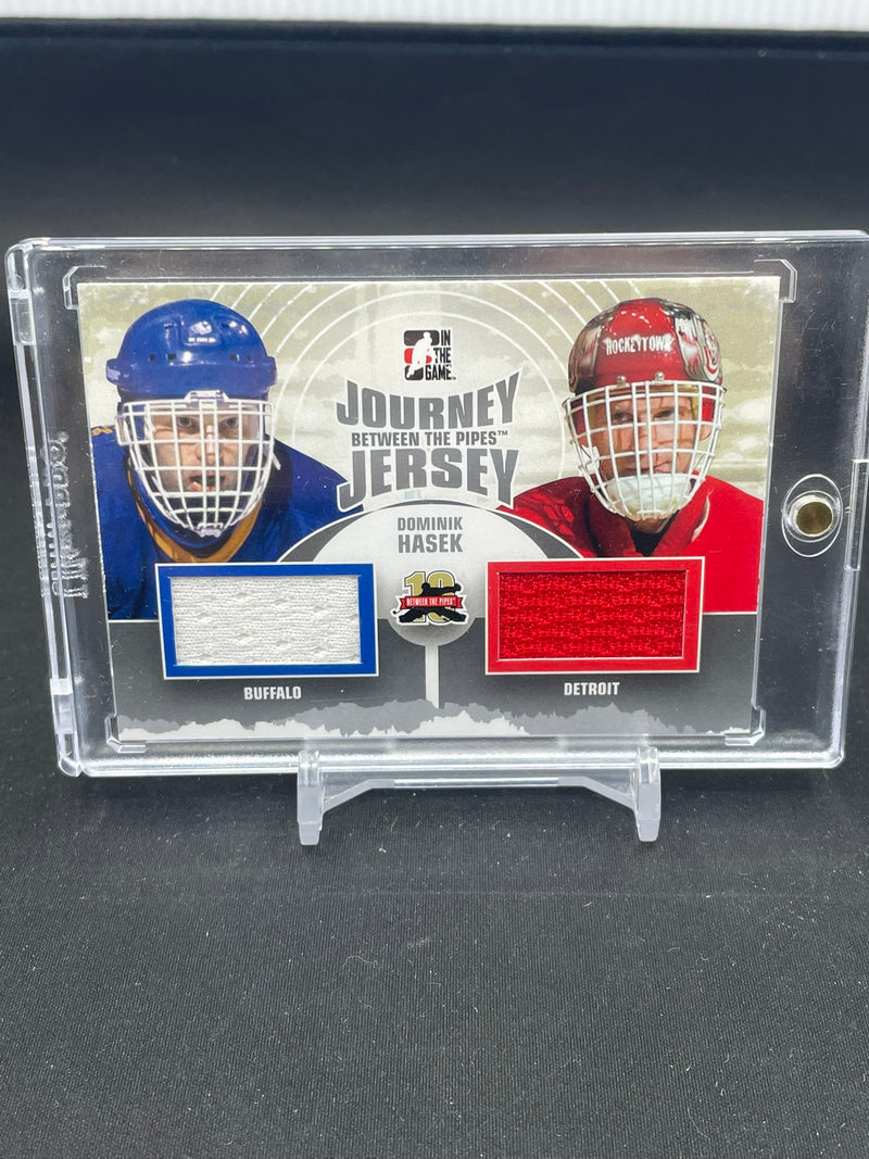 2011 IN THE GAME BETWEEN THE PIPES - SILVER VERSION - JOURNEY JERSEY - D. HASEK -