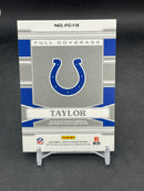 2020 PANINI PLATES & PATCHES - PURPLE - FULL COVERAGE - J. TAYLOR - #FC-1B - #'D/10 - RELIC - RC