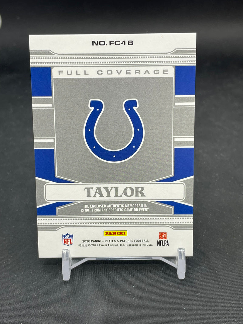 2020 PANINI PLATES & PATCHES - PURPLE - FULL COVERAGE - J. TAYLOR - #FC-1B - #'D/10 - RELIC - RC