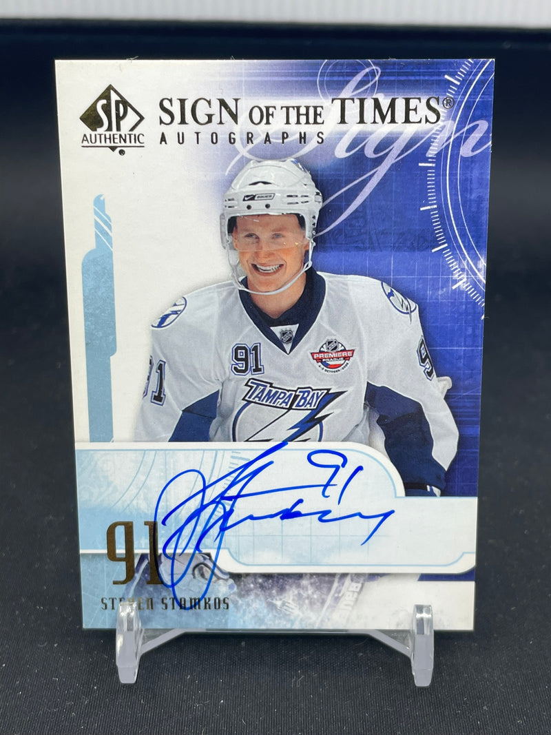 2008 UPPER DECK SP AUTHENTIC - SIGN OF THE TIMES - S. STAMKOS -