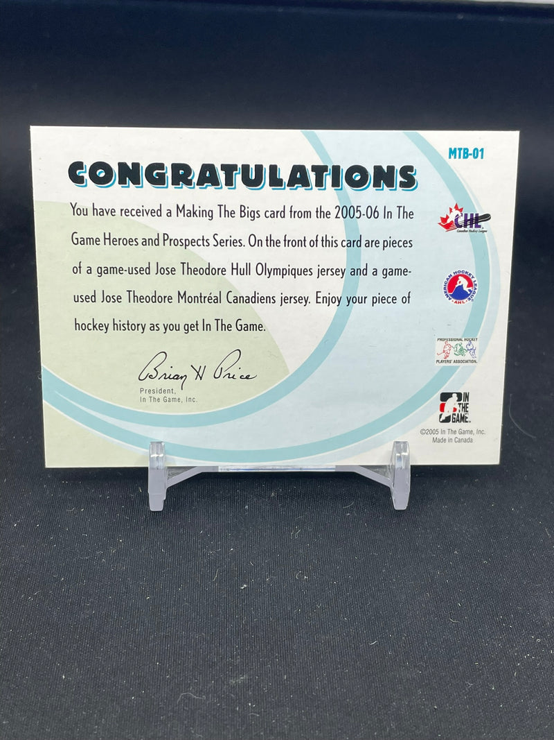 2005 IN THE GAME HEROES AND PROSPECTS - MAKING THE BIGS - J. THEODORE -