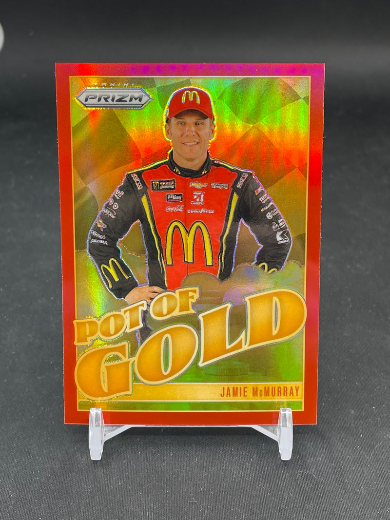 2025 PANINI PRIZM RACING - RED PRIZM - POT OF GOLD - J. MCMURRAY - #19 - #'D/99
