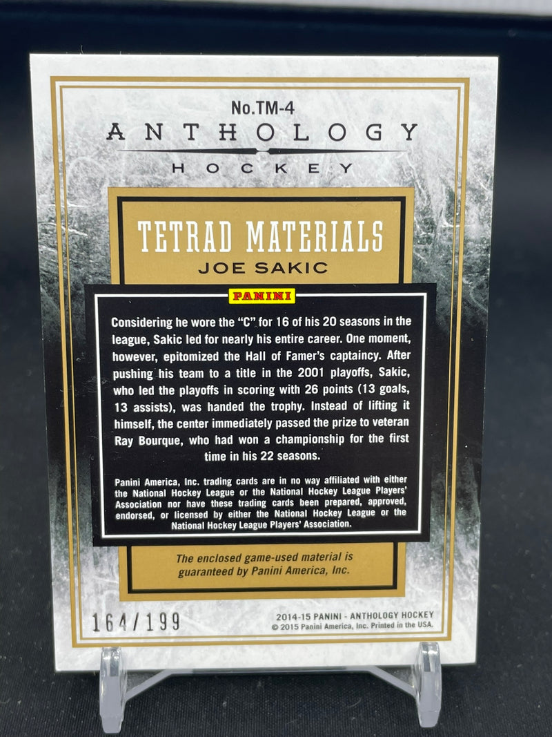 2014 PANINI ANTHOLOGY - TETRAD MATERIALS - J. SAKIC - #TM-4 - #'D/199 - QUAD RELIC