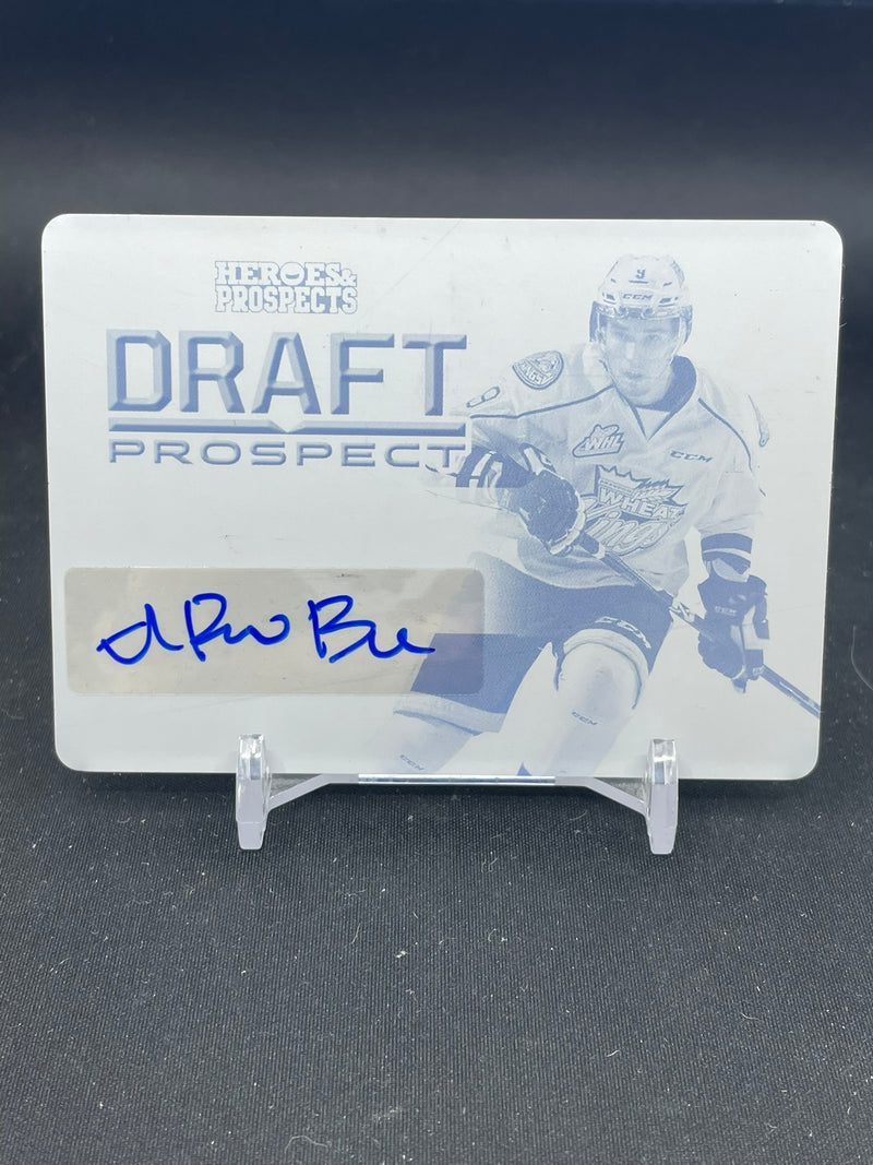 2014 IN THE GAME HEROES AND PROSPECTS - CYAN PRINTING PLATE - I. PROVOROV - AUTOGRAPH - 1 OF 1