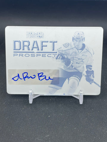 2014 IN THE GAME HEROES AND PROSPECTS - CYAN PRINTING PLATE - I. PROVOROV - AUTOGRAPH - 1 OF 1