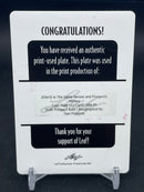 2014 IN THE GAME HEROES AND PROSPECTS - CYAN PRINTING PLATE - I. PROVOROV - AUTOGRAPH - 1 OF 1