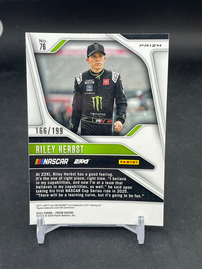 2025 PANINI PRIZM RACING - BLUE PRIZM - R. HERBST - #76 - #'D/199