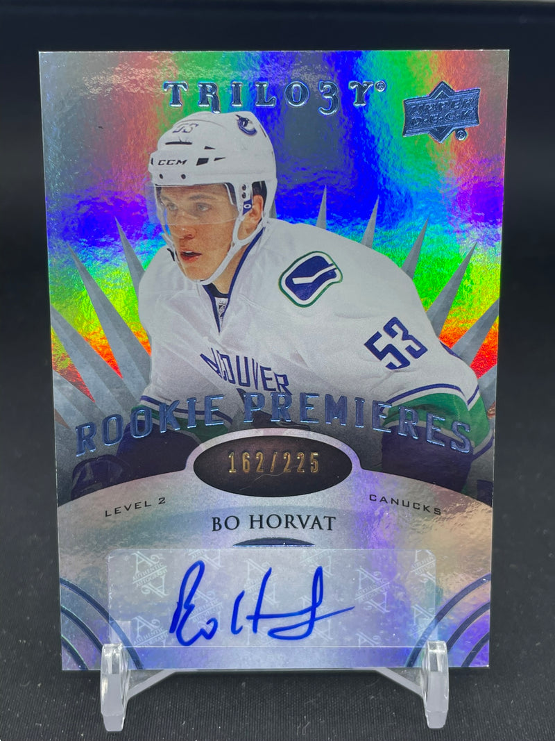 2014 UPPER DECK TRILOGY - ROOKIE PREMIERES - B. HORVAT - #165 - #'D/225 - AUTOGRAPH