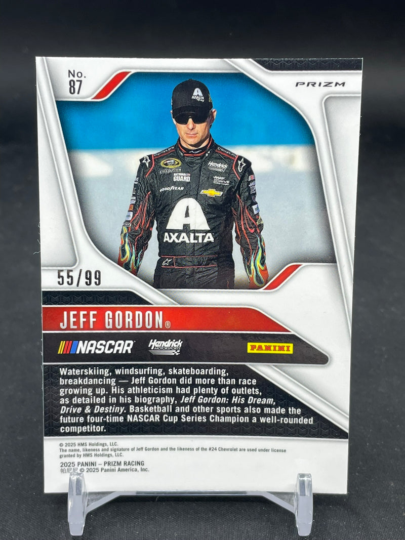 2025 PANINI PRIZM RACING - PURPLE PRIZM - J. GORDON - #87 - #'D/99