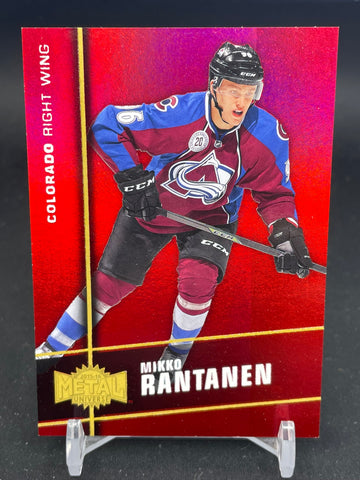 2015 FLEER SHOWCASE METAL UNIVERSE - RED PRECIOUS METAL GEMS - M. RANTANEN - #MU-12 - #'D/150 - RC