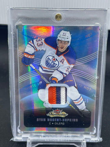 2015 FLEER SHOWCASE - WHITE HOT - R. NUGENT-HOPKINS - #83 - #'D/15 - RELIC
