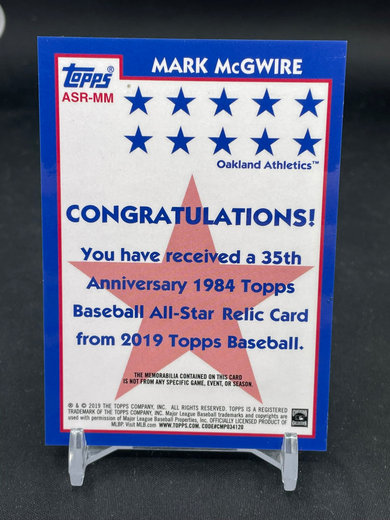 2019 TOPPS SERIES TWO - 1984 35TH ANNIVERSARY ALL-STAR - M. MCGWIRE -